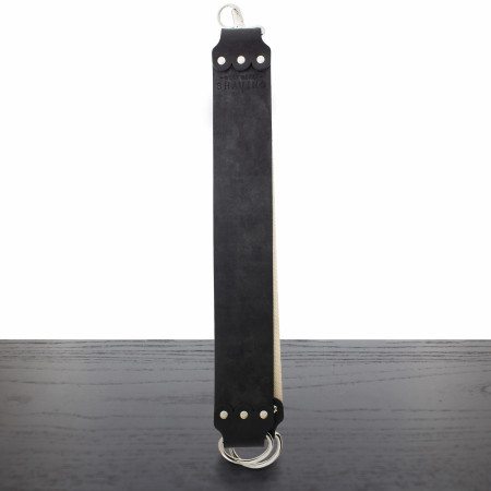 WCS 3" Strop, Latigo Leather and Canvas, Black